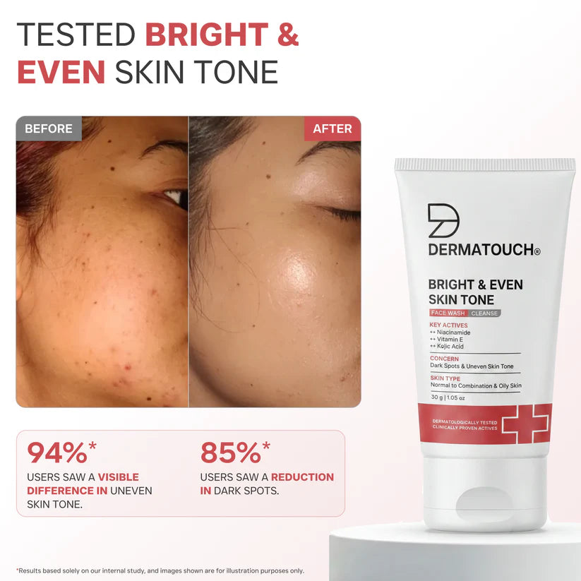 Bright & Even Skin Tone Face Wash for Dark Spots & Uneven Skin Tone