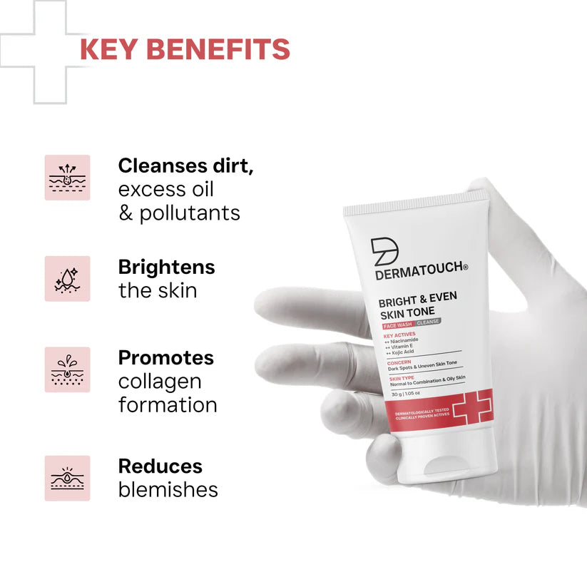Bright & Even Skin Tone Face Wash for Dark Spots & Uneven Skin Tone
