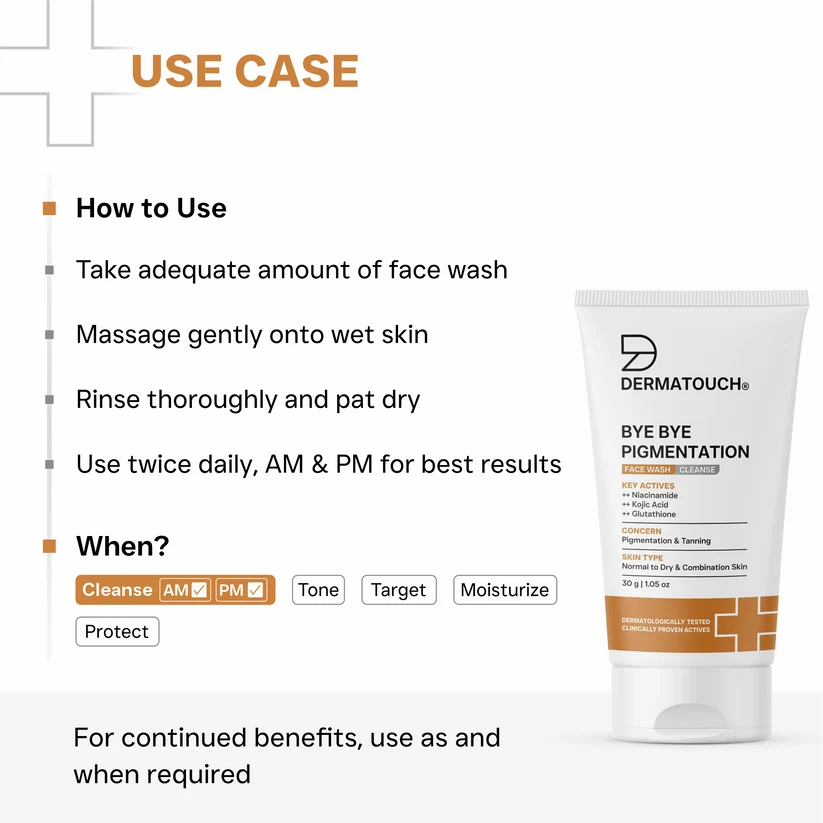 Bye Bye Pigmentation Face Wash for Pigmentation & Tanning