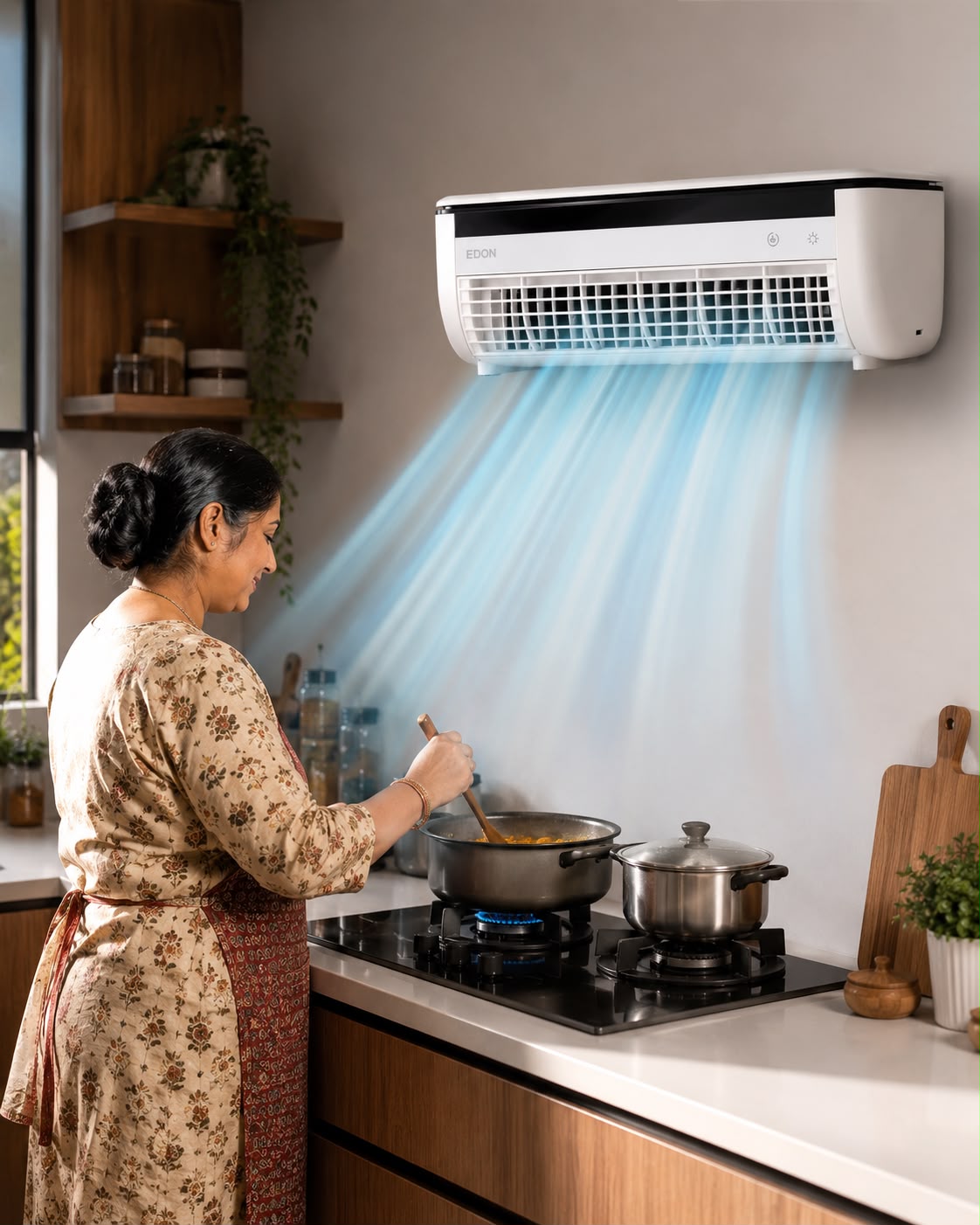 EDON Mini AC Air Cooler – Portable Personal Air Conditioner for Home & Kitchen