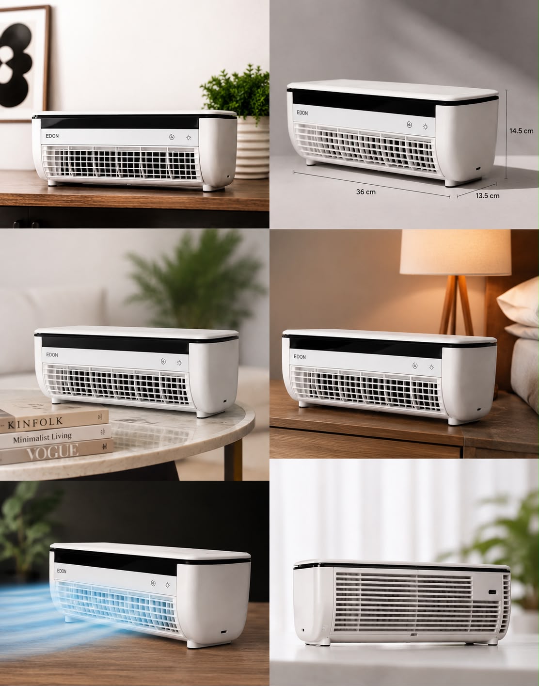 EDON Mini AC Air Cooler – Portable Personal Air Conditioner for Home & Kitchen